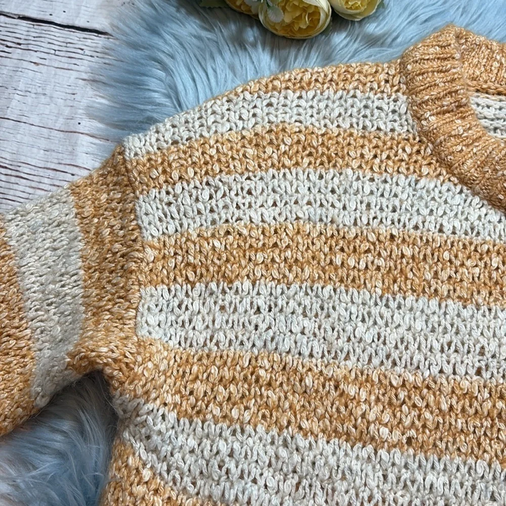 Madewell Baez Pullover Sweater in Stripe sz S